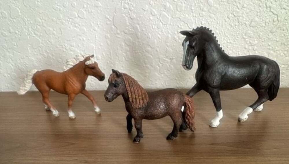 Schleich Horse Figures Lot of 3 Model Animals Toy Set